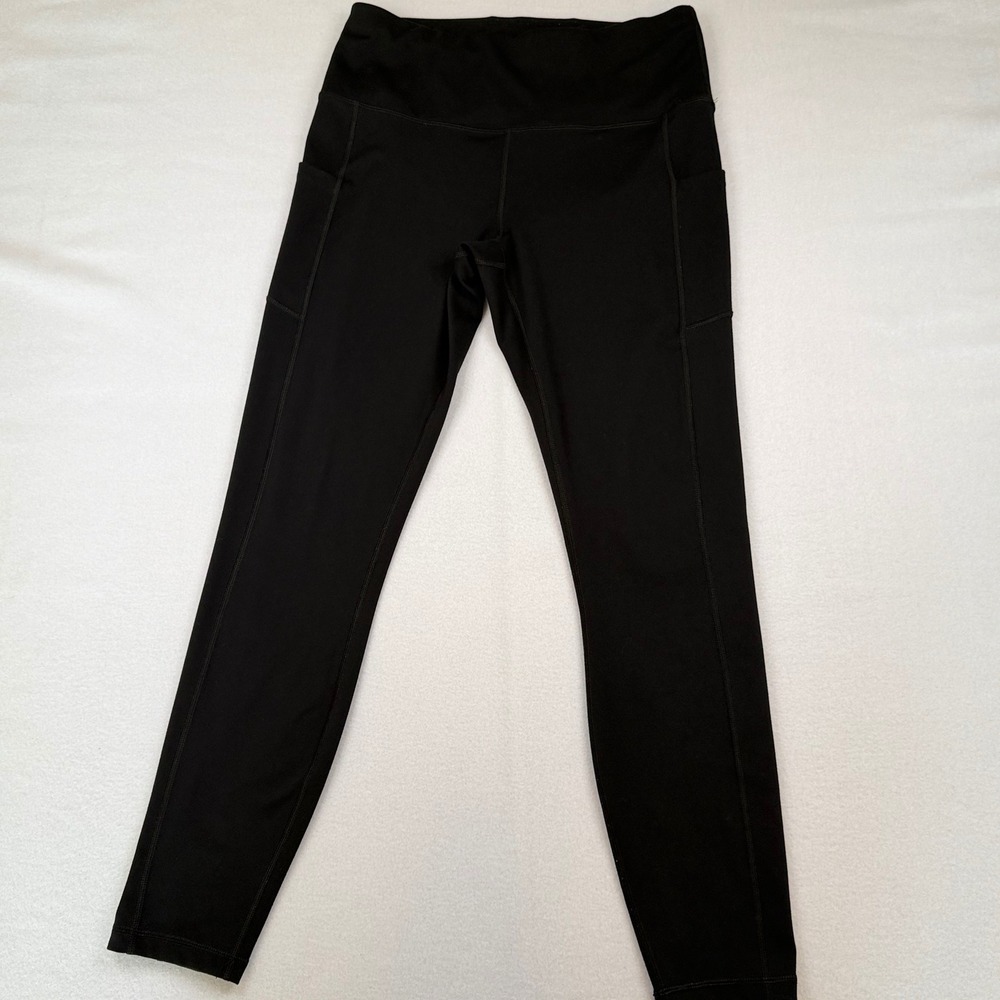 Fengbay Womens High Waisted Yoga Pants Black Athletic Leggings with Pockets S